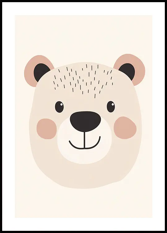Smiling Bear Plakat