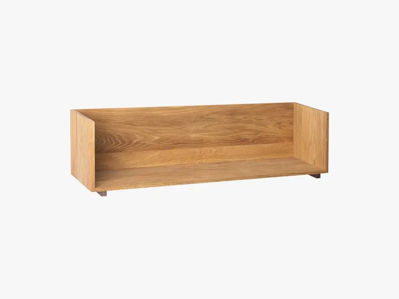 Stack Wall Shelf, Oak/Walnut Dark oiled