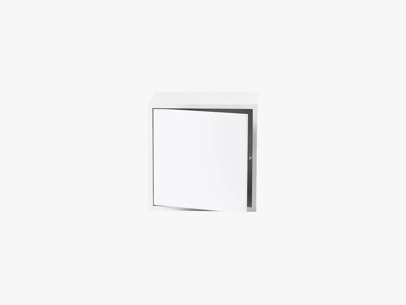 Stacked Storage System - Medium w door, White