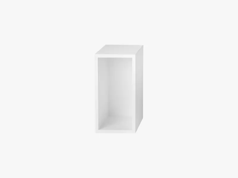 Stacked Storage System - Small w backboard, White