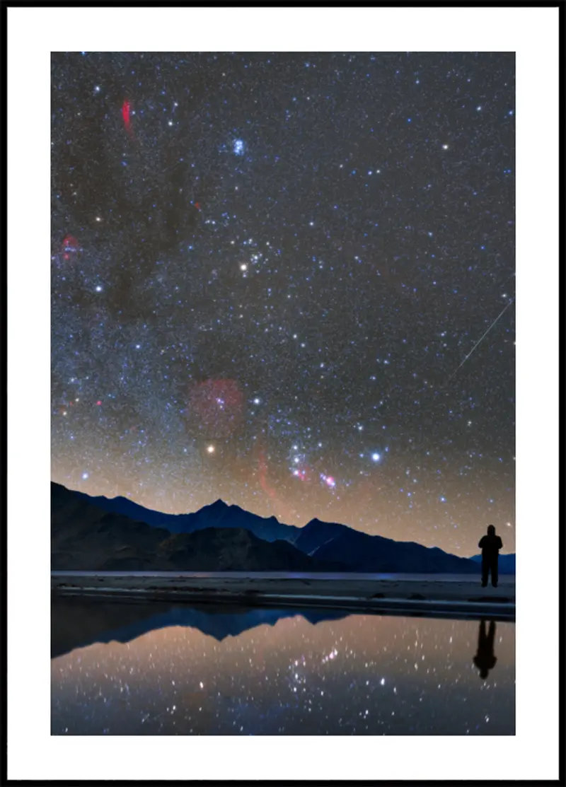 Stargazer Night Sky Reflection