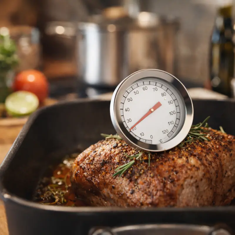 Stegetermometer rund