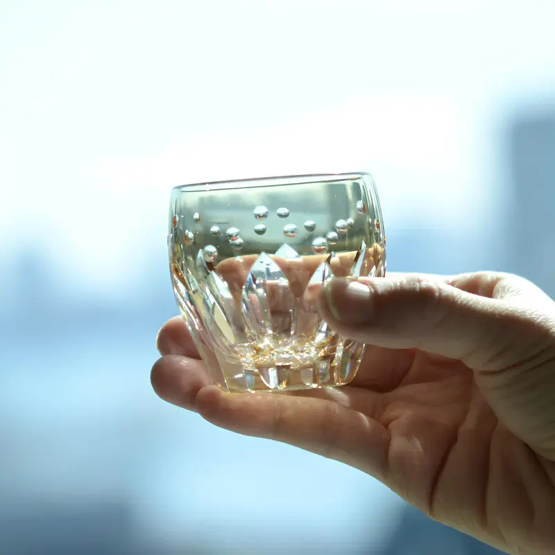 Sunflower –  Edo Kiriko sakeglas