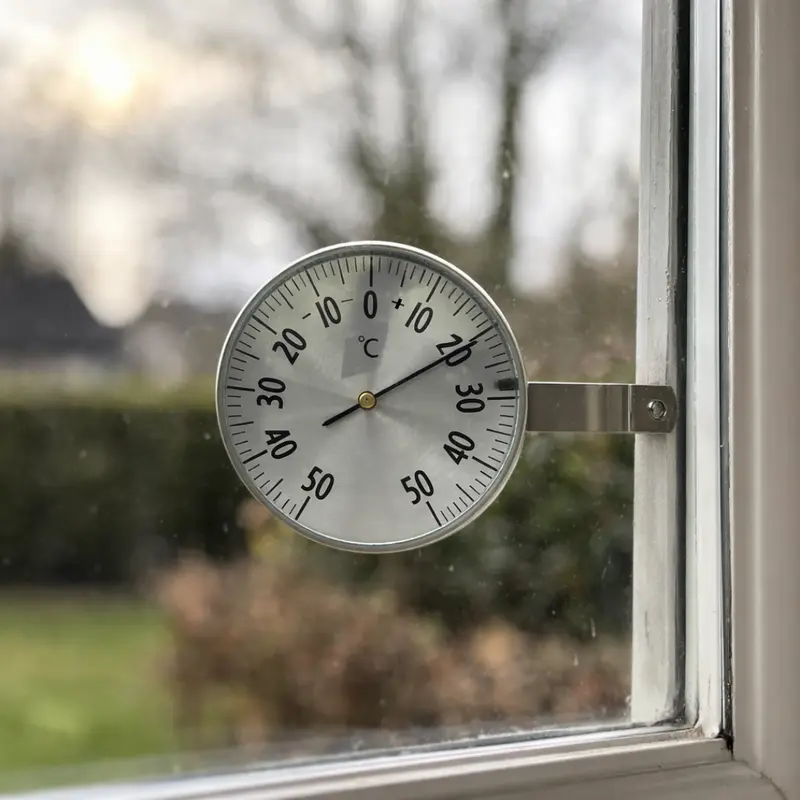 Udendørstermometer rund