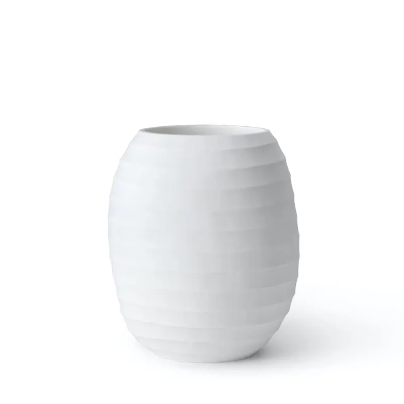 Vase opal hvid