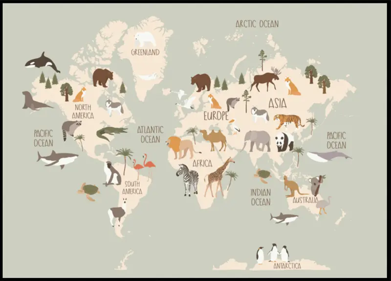 Wildlife World Map