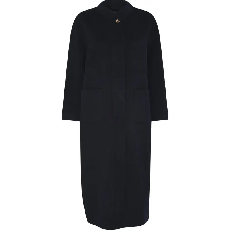 Wool Jacket long - Chicago - Dark navy