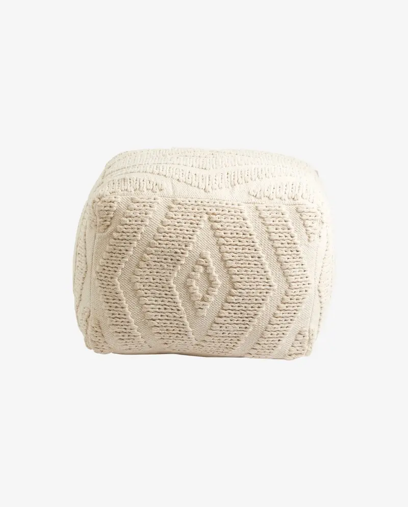 WULAR puf - råhvid